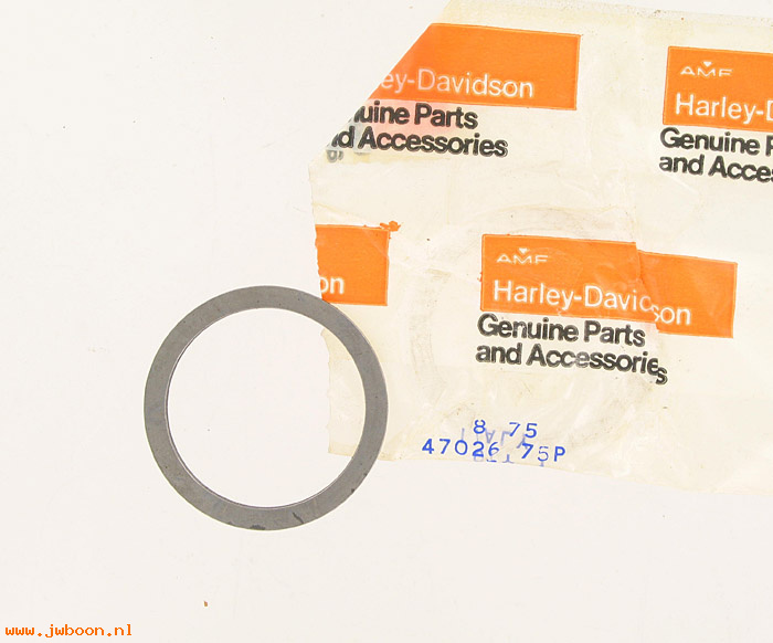   47026-75P (47026-75P / 23646): Thrust washer, steering head bearing - NOS - SS/SX 175/250.