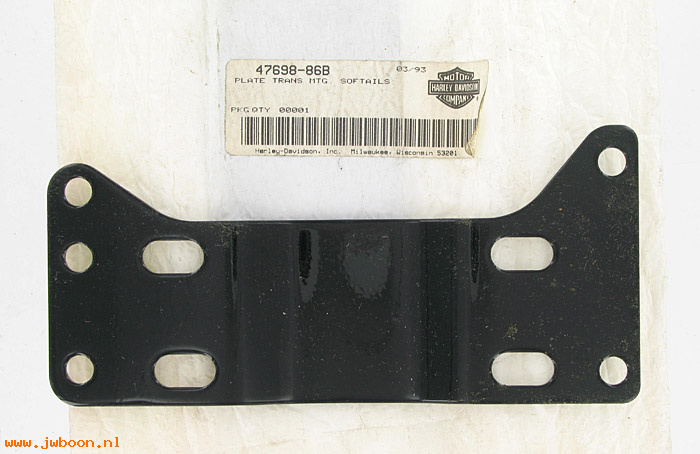   47698-86B (47698-86B): Transmission mounting plate - NOS - Softail, FXST '86-'99