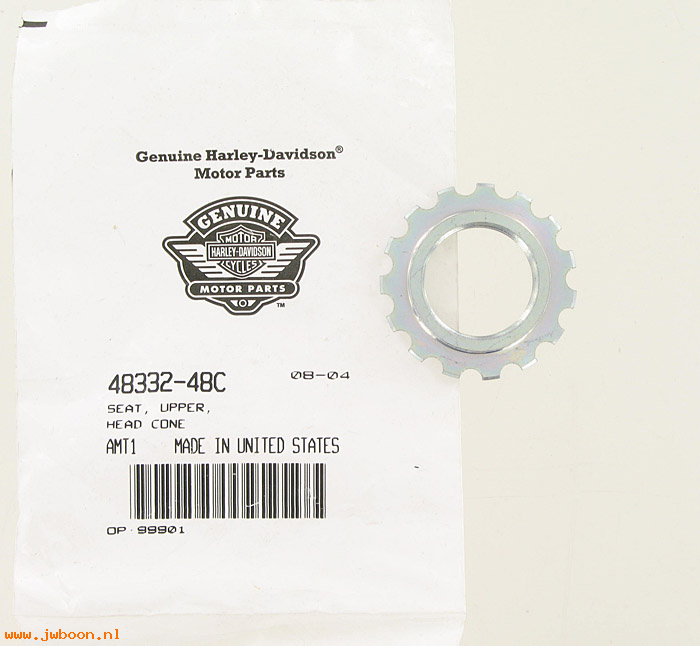  48332-48C (48332-48C): Bearing cup / Seat - upper head cone - NOS - FXST, FXGW
