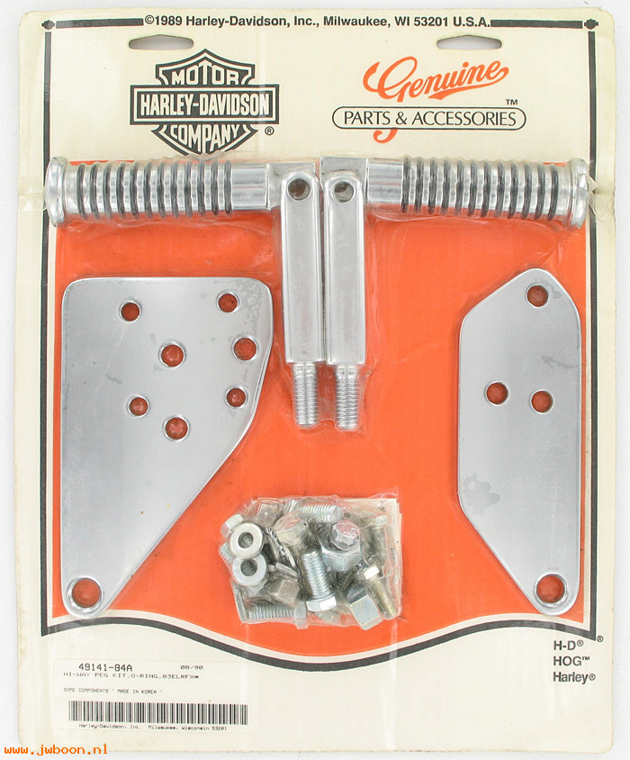   49141-84A (49141-84A): Hi-way peg kit/Highway footrest kit,O-ring style - NOS - FX 71-85