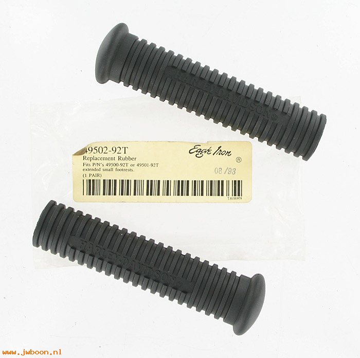   49502-92T (49502-92): Extended small footrest replacement rubbers Eagle Iron NOS,FX,XL