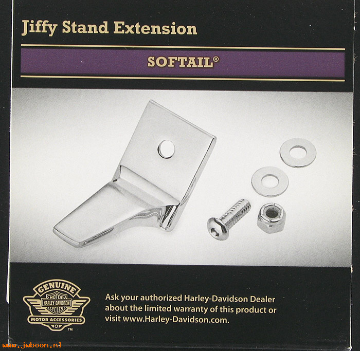   50000008 (50000008): Bracket, sidestand extension - NOS - Softail 07-  note exceptions