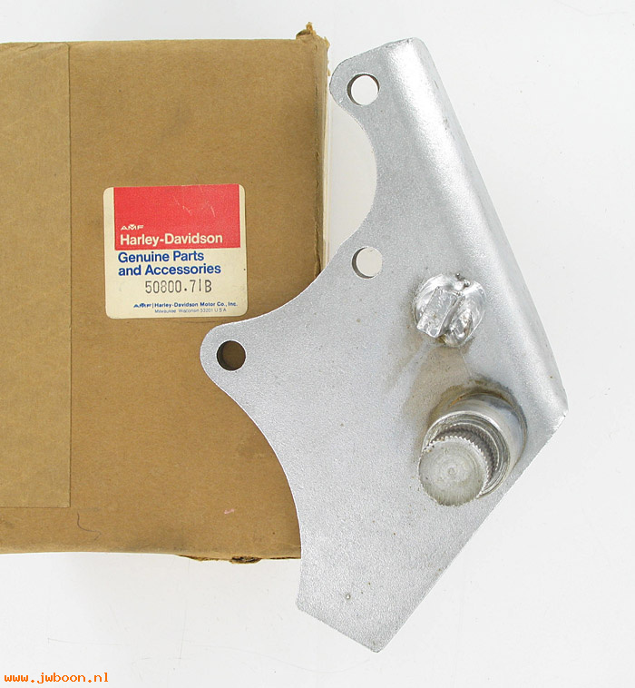   50800-71B (50800-71B): Bracket - foot brake lever - NOS - FX '71-early'79, Low Rider.AMF