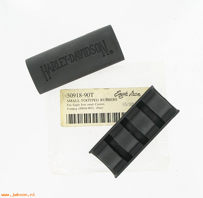   50918-90T (50918-90T): Replacement rubbers for small footpeg  "Eagle Iron" - NOS