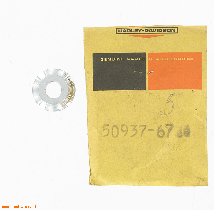   50937-67 (50937-67): Beveled washer, rear footrest - NOS - Aermacchi Sprint SS '67-'68
