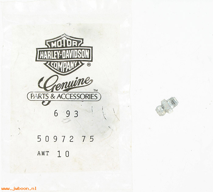   50972-75 (50972-75): Grease nipple/fitting,right footrest support,NOS, XL.FLT.FXRS.Gol
