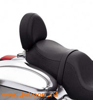   51569-01 (51569-01): Touring passenger backrest pad - NOS - V-rod, VRSCA/B/D 02-06