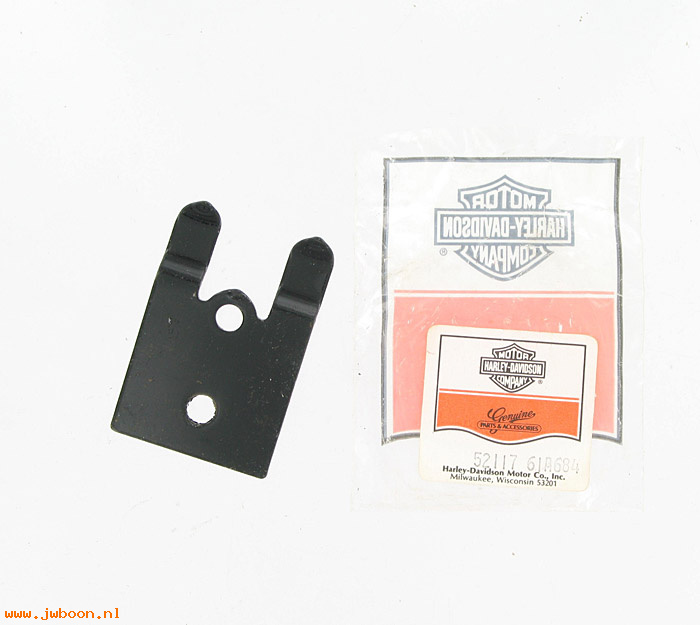   52117-61A (52117-61A): Front bracket clip - dual seat - NOS - KH, Sportster XL '54-'78.