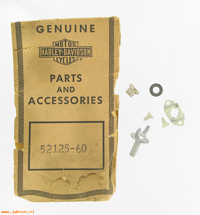   52125-60 (52125-60): Seat fastener kit, late style - NOS - Topper
