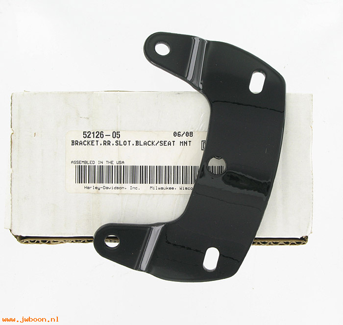   52126-05 (52126-05): Rear bracket, slotted - seat mount - NOS - Softail '05-'07