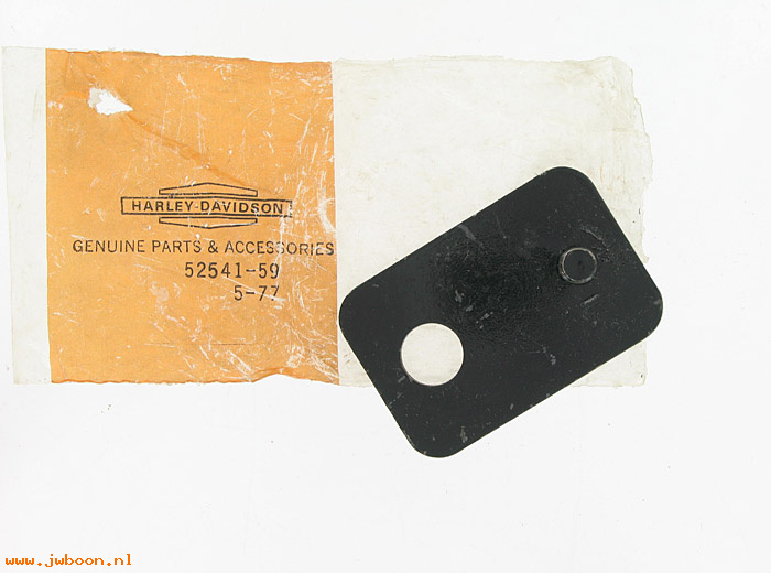   52541-59 (52541-59): Plate, rear bracket - NOS - Duo Glide, Electra Glide FL '58-'78