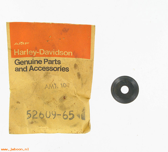   52609-65 (52609-65): Cup washer, spring mounting - NOS - FL,FLH 65-80. Heritage 1981
