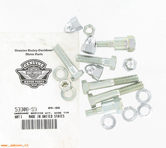   53308-99 (53308-99): Wide tire hardware kit for 43684-98 -NOS- FLSTC, Heritage Softail
