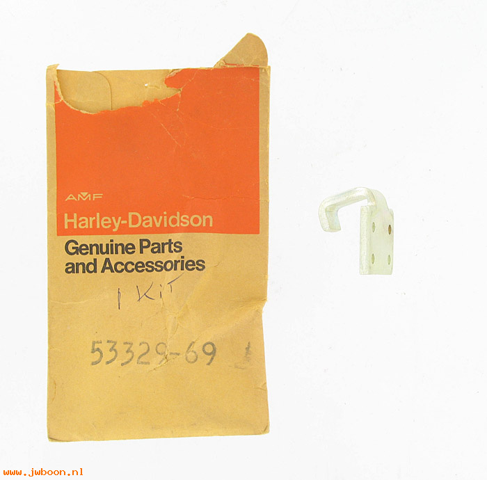   53329-69 (53329-69): Latch, luggage box cover - NOS - Touring,Electra Glide FL '49-'76