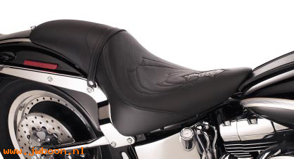  53534-02 (53534-02): 2-Up seat, with custom pillion - Exotic - NOS - Softail