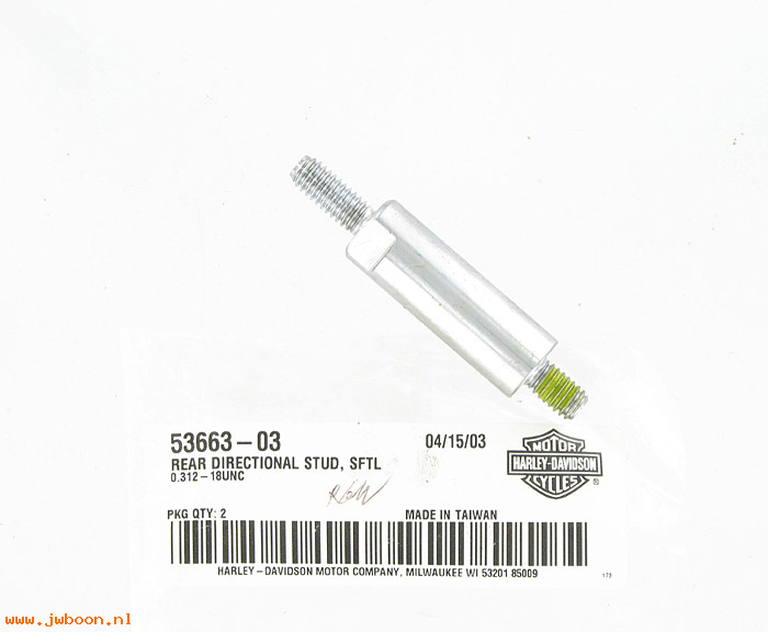   53663-03 (53663-03): Rear directional stud - NOS - Softail