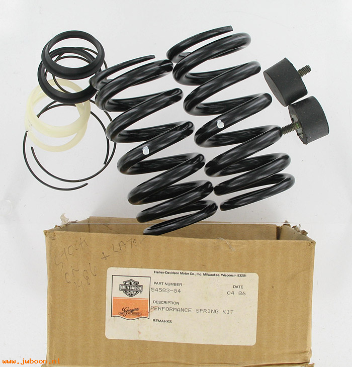   54583-84 (54583-84): Performance shock absorber spring kit-NOS, FXST 84-85. FLST 86-88