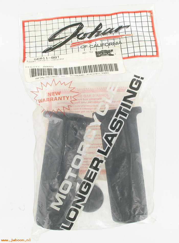   56011-88T (56011-88T): Pair of foam grips - smooth   "Johar"   "Eagle Iron" - NOS