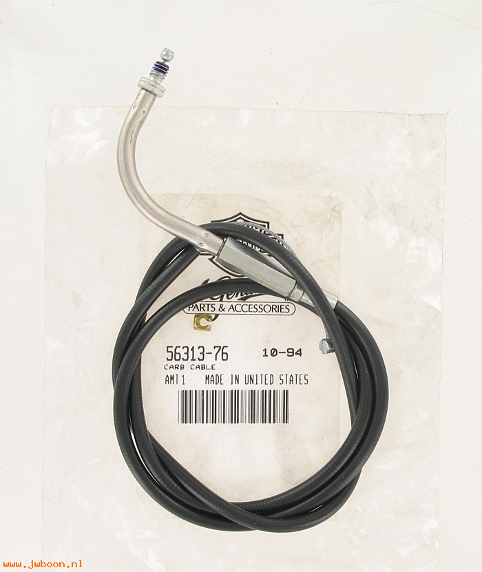   56313-76 (56313-76): Throttle cable - NOS - Sportster XL, FL, FX late76-80. FLT 1980