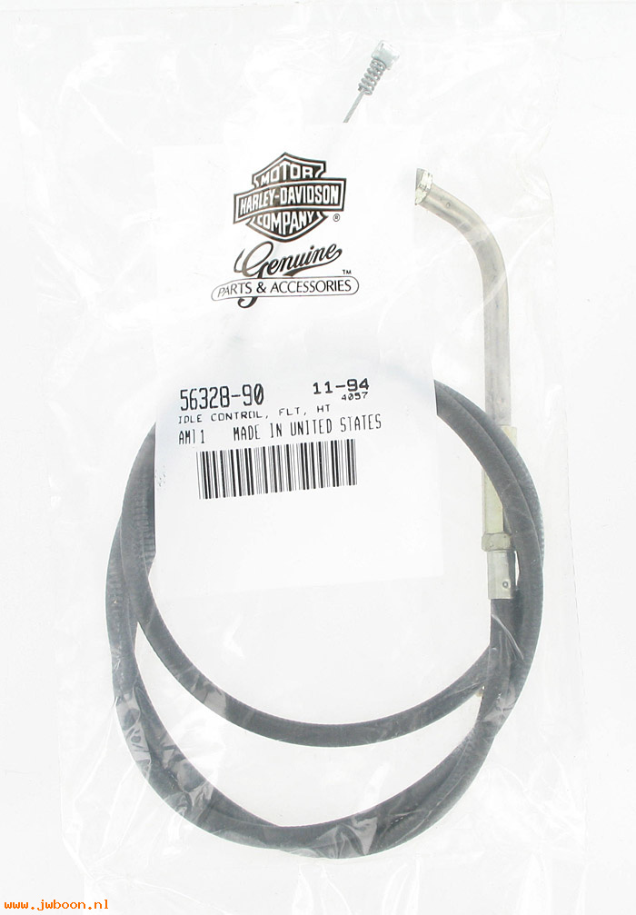   56328-90 (56328-90): Idle control cable - NOS - FLHT, FLHTC '90-'95. Electra Glide
