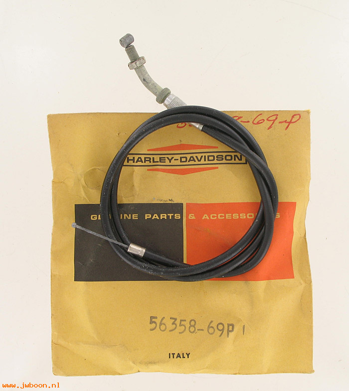  56358-69P (56358-69P): Carburetor control cable - NOS - Aermacchi Sprint SS late'69-'70