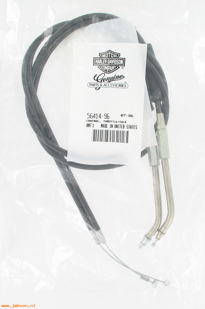  56414-96 (56414-96): Control cables, throttle&idle - NOS - FXSTS, Softail Springer FXD