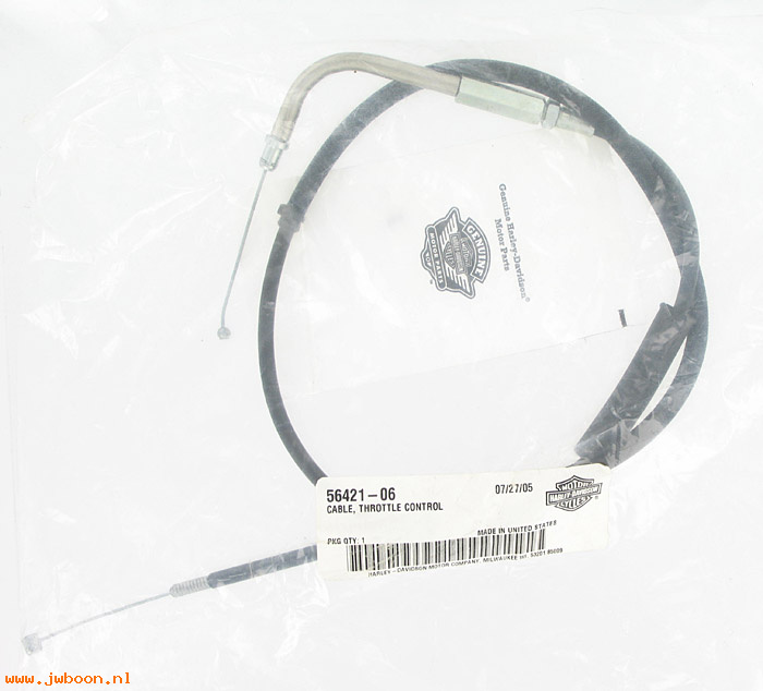   56421-06 (56421-06): Throttle cable - NOS - FXDWG, Dyna Wide Glide. FXDB,Street Bob