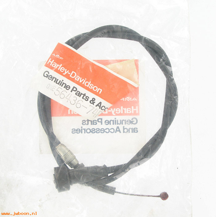   56436-74P (56436-74P / 21193): Throttle grip cable assy. - NOS - Aermacchi SX 175 1974. AMF