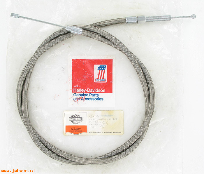   56451-81 (56451-81): Clutch cable, 60 1/8" = 8" oversize, pullback bars - NOS - FL,FX