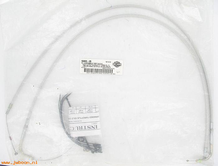   56805-05 (56805-05): Diamondback throttle/idle cables - NOS - FXD, Dyna