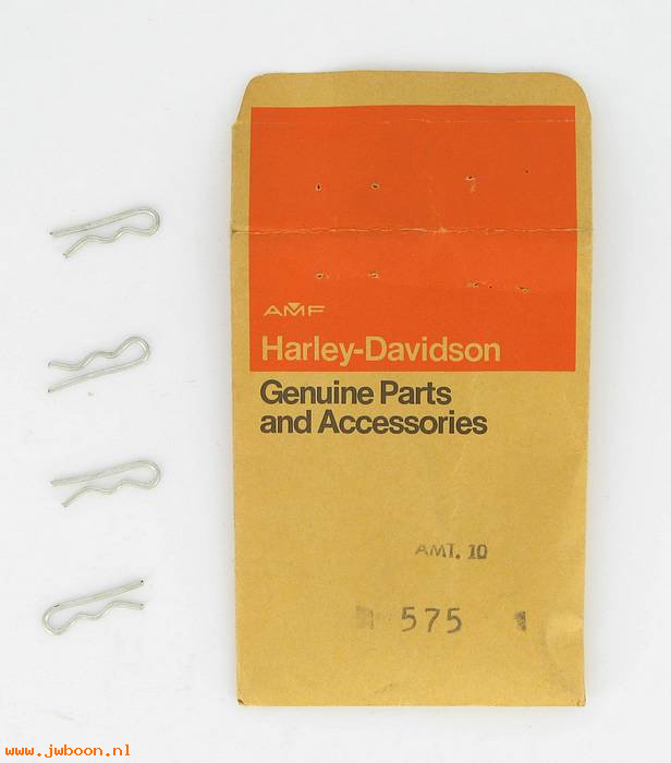        575 (     575): Hairpin clip, choke cable tube - NOS - FL 67-70. Sportster 67-71