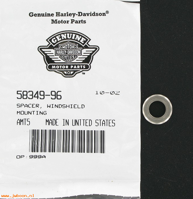   58349-96 (58349-96): Spacer - windshield mounting - NOS - Softail FXST. FXDWG
