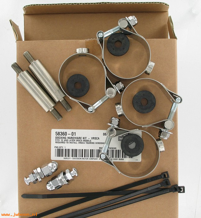   58360-01 (58360-01): Docking hardware kit - windshield - NOS - V-rod VRSC