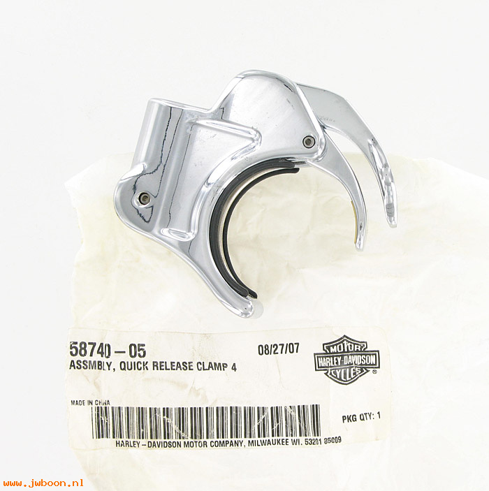  58740-05 (58740-05): Quick release clamp - 41mm - NOS - FXDWG, Dyna Wide Glide