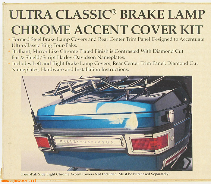   59239-93 (59239-93): Ultra Tour-pak brake light accent covers - NOS  + King Tour-pak