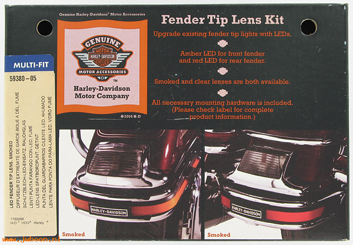   59380-05 (59380-05): LED fender tip lens kit - NOS - FLT,FLHT,FLHS,FLHR,FLSTC 80-