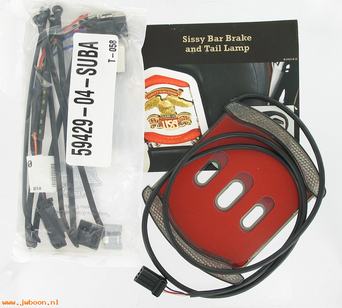   59470-06 (59470-06): Sissy bar auxiliary brake & taillamp,smoked lens-NOS-XL,FXD,Softa