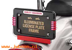   59478-04 (59478-04): LED lighted license plate frame - NOS - XL, FXD, Softail