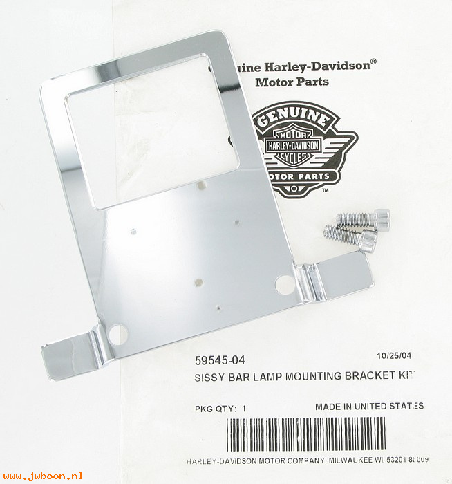   59545-04 (59545-04): Sissy bar lamp mounting bracket kit - NOS - XL, FXD, Softail