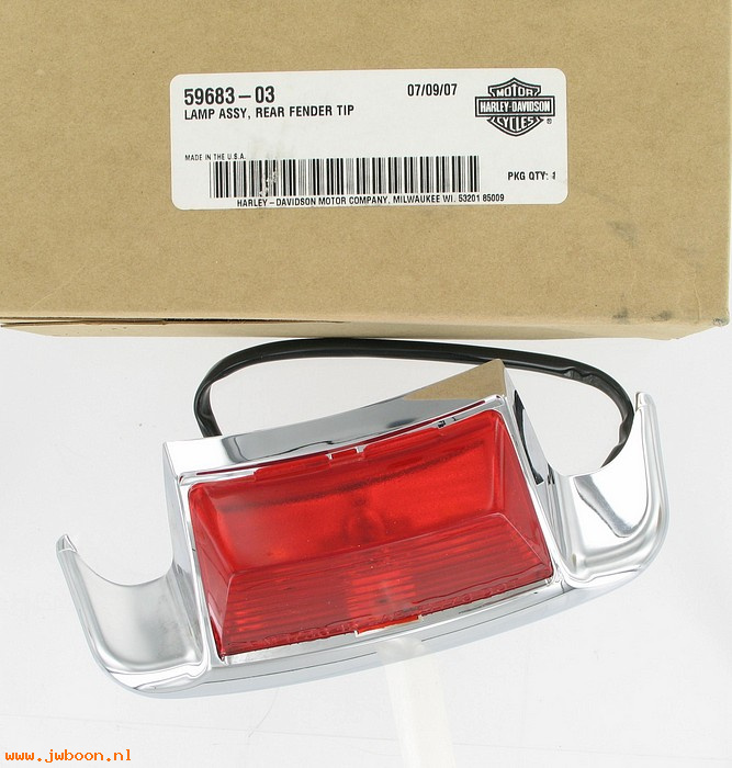   59683-03 (59683-03): Lamp - rear fender tip - NOS - Softail Heritage, FLST '03-