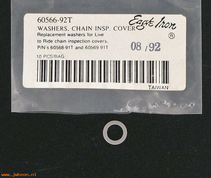   60566-92T (60566-92T): Washer, chain inspection cover - NOS - FL 65-84. Softail 82-85