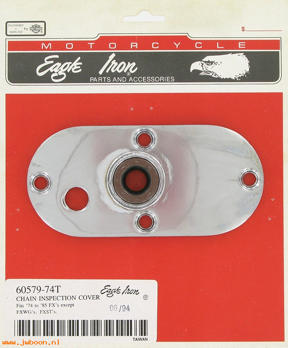   60579-74T (60579-74): Chain inspection cover  "Eagle Iron" - NOS - FX's '74-'85