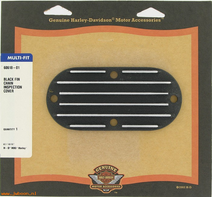   60618-01 (60618-01): Chain inspection cover - Black Fin collection - NOS - FXWG, FXDWG