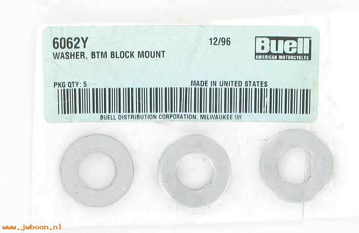      6062Y (    6062Y): Washer, bottom block mount - NOS - Buell