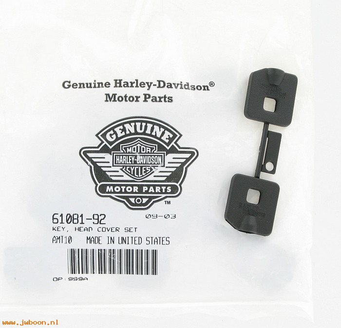   61081-92 (61081-92): Cover, key head - pair - NOS - V-rod. FXD. Softail. Touring