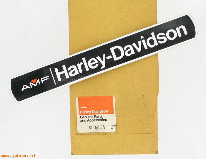   61142-74 (61142-74): Decal/Name transfer"AMF Harley-Davidson" 9"NOS-X-90.XL.Z-90.Baja