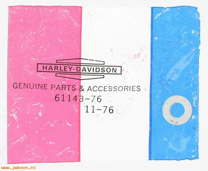   61143-76 (61143-76): Spacer, saddlebag carrier - NOS - Ironhead XLH,XLCH late'76-'78