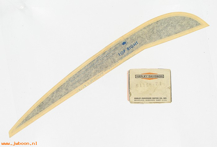   61148-71 (61148-71): Decal, top right - NOS - FL, FX 1971, Electra Glide, Super Glide