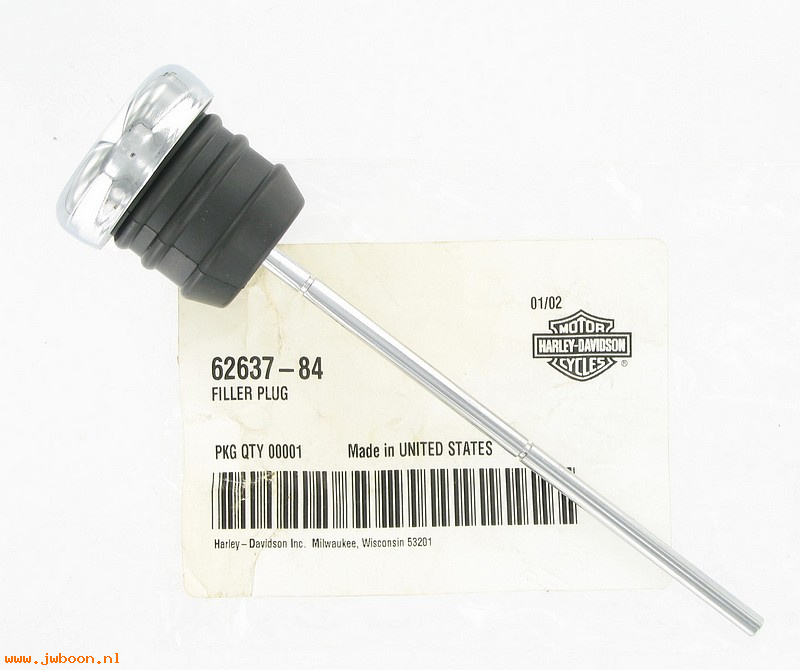   62637-84 (62637-84): Oil dipstick / filler plug - NOS - FXRS, FXRT '84-'86,Sport Glide