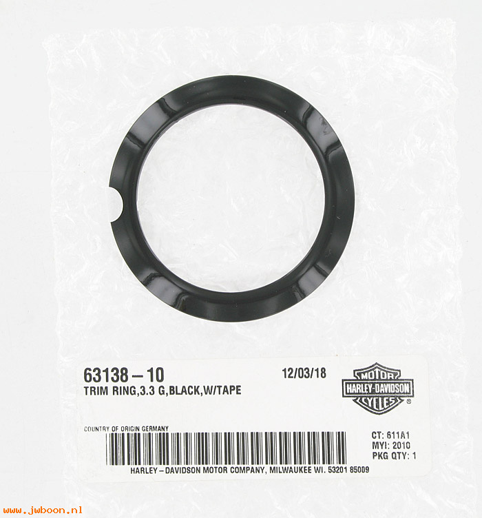   63138-10 (63138-10): Trim ring, flush mount fuel cap - NOS